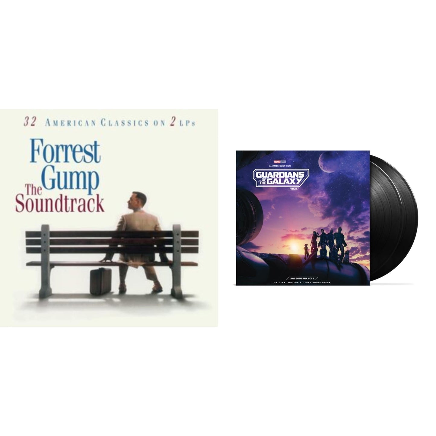 Various Artists - Guardians Of The Galaxy Vol. 3: Awesome Mix Vol. 3 (2LP) & Forrest Gump - The Soundtrack (2LP)