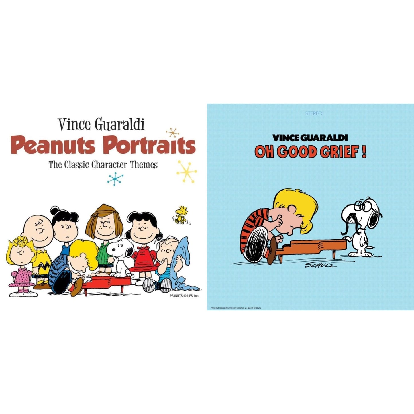 Vince Guaraldi - Peanuts Portraits & Oh Good Grief! - LP Vinyl Bundle