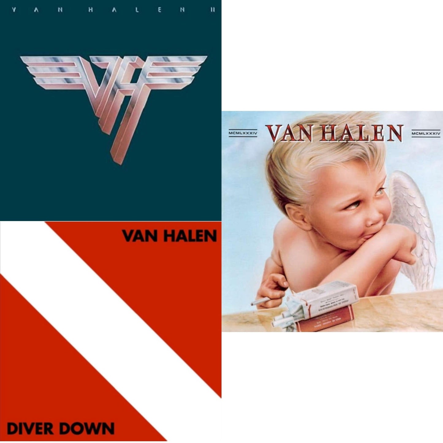 Van Halen - Van Halen Ii (180G/Remastered) & Diver Down & 1984 - LP Vinyl Bundle