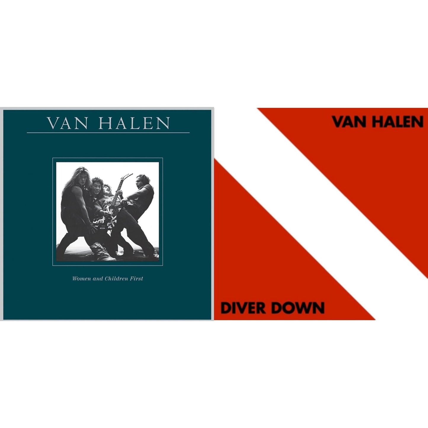 Van Halen - Women & Children First & Diver Down - LP Vinyl Bundle