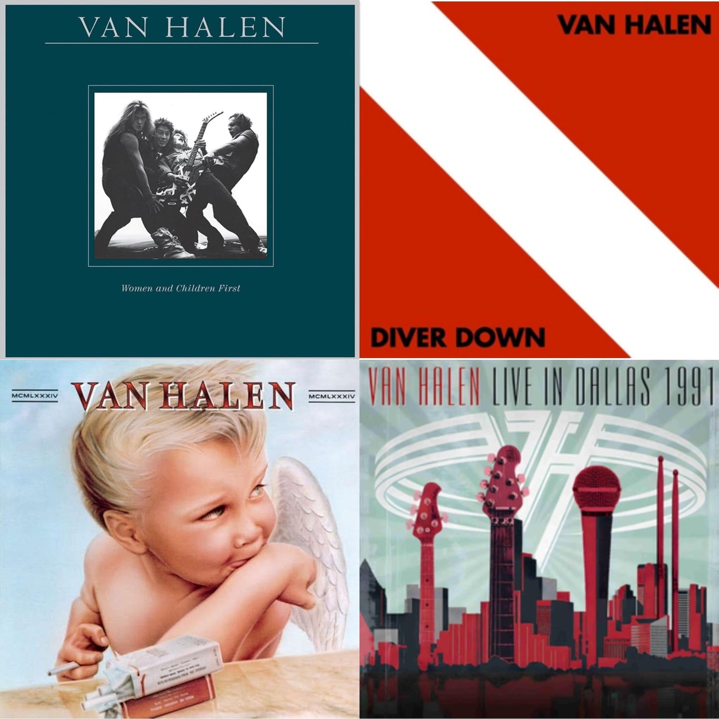 Van Halen - Women & Children First & Diver Down & 1984 & Live In Dallas 1991 (X) (2LP)