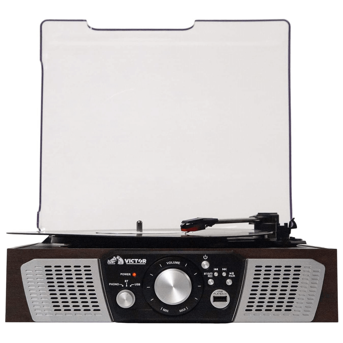 Victor Lakeshore 5-in-1 Hybrid Bluetooth Turntable System w USB and RCA Output