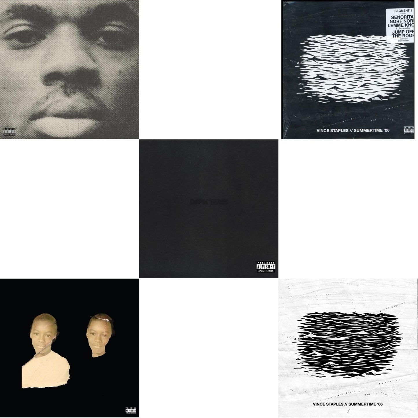 Vince Staples - Vince Staples (X) & Ramona Park Broke My Heart (X) & Dark Times & Summertime 06 (X) (Segment 1) & Summertime 06 (Exp) (Segment 2) - LP Vinyl Bundle