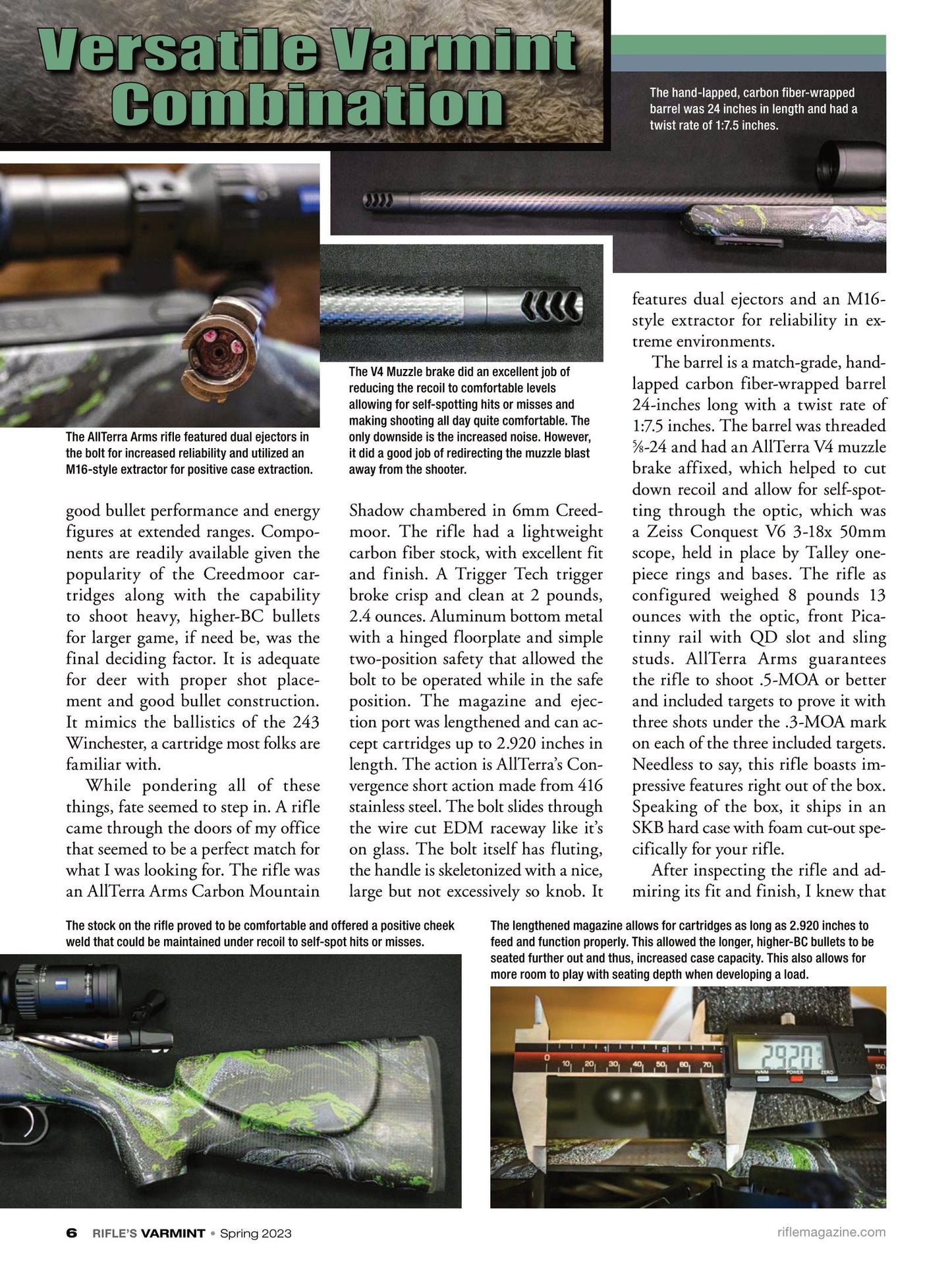 Varmint Rifles & Cartridges Spring 2023 - Tips, Techniques & Suggestions For Hunting: The Saga Of The 219 Donaldson Wasp, Oregunsmithing Fast-Twist 243 Winchester & 221 Fireball Remington!