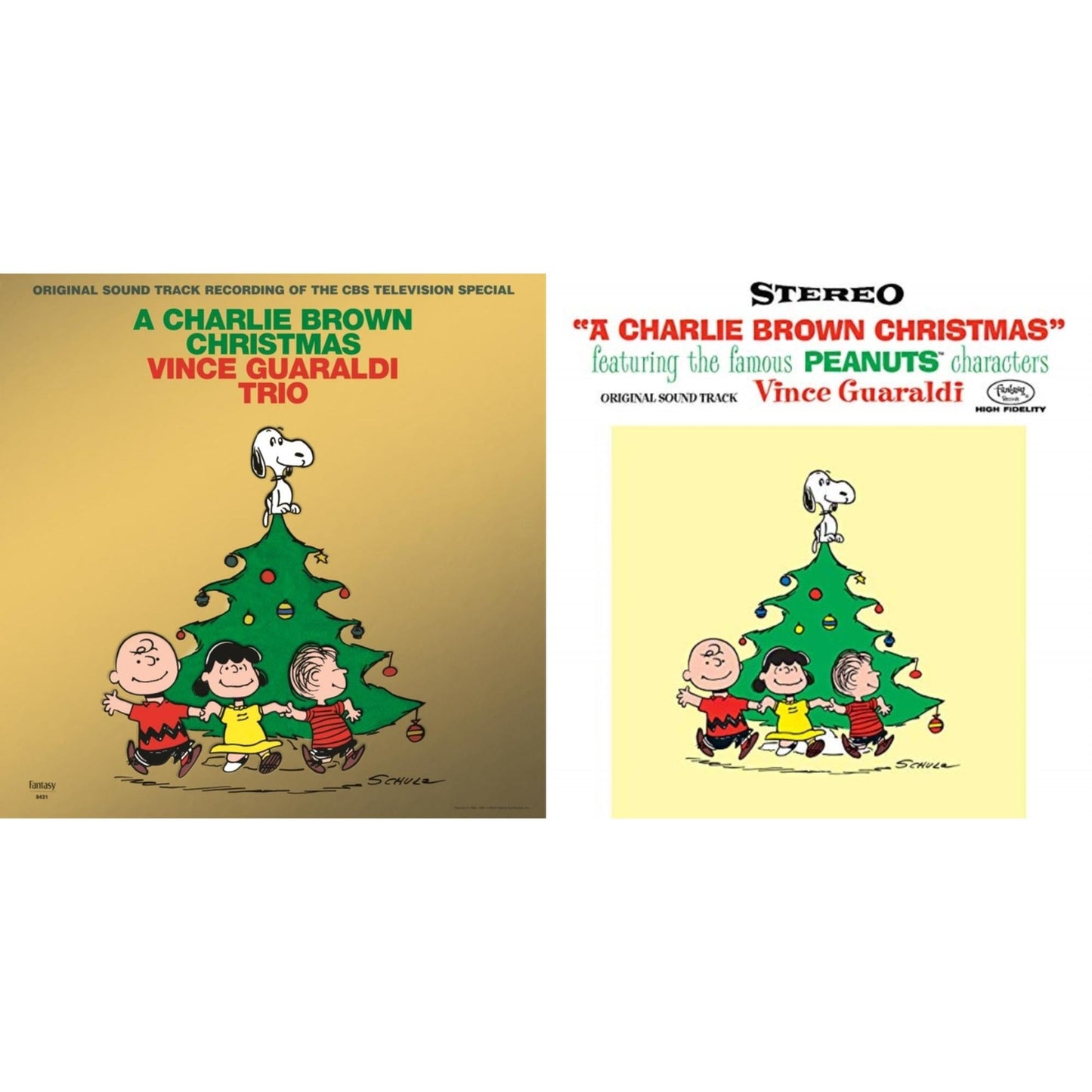 Vince Trio Guaraldi - Charlie Brown Christmas (180G) & Charlie Brown Christmas (2022 Gold Foil Edition) - LP Vinyl Bundle