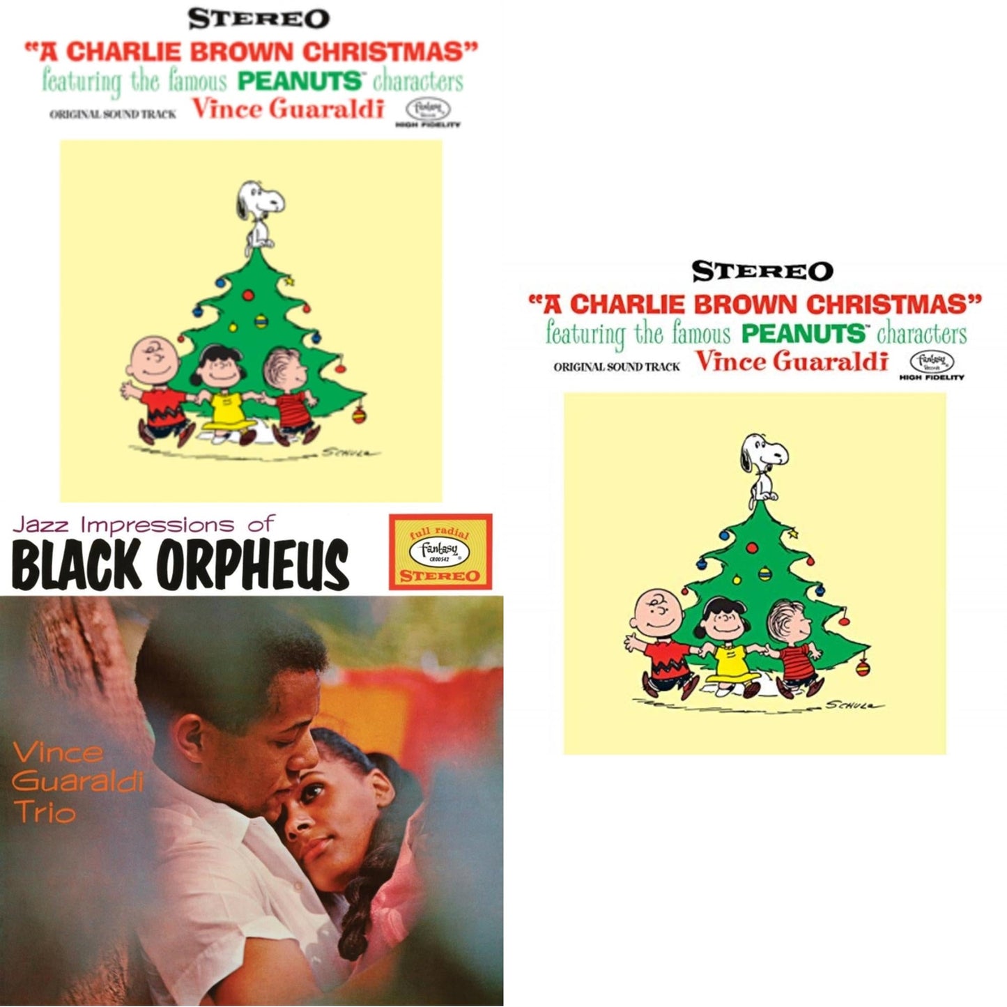 Vince Trio Guaraldi - Charlie Brown Christmas (180G) & Charlie Brown Christmas (Deluxe Edition/2LP) & Jazz Impressions Of Black Orpheus (Expanded Edition) (Deluxe/3LP)