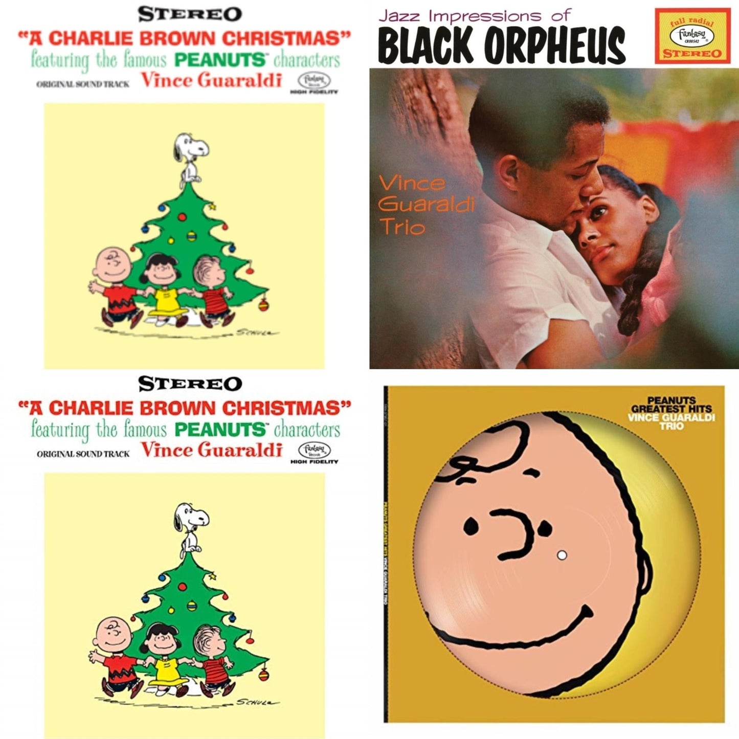 Vince Trio Guaraldi - Charlie Brown Christmas (180G) & Charlie Brown Christmas (Deluxe Edition/2LP) & Peanuts Greatest Hits (Picdisc) & Jazz Impressions Of Black Orpheus (Expanded Edition) (Deluxe/3LP)