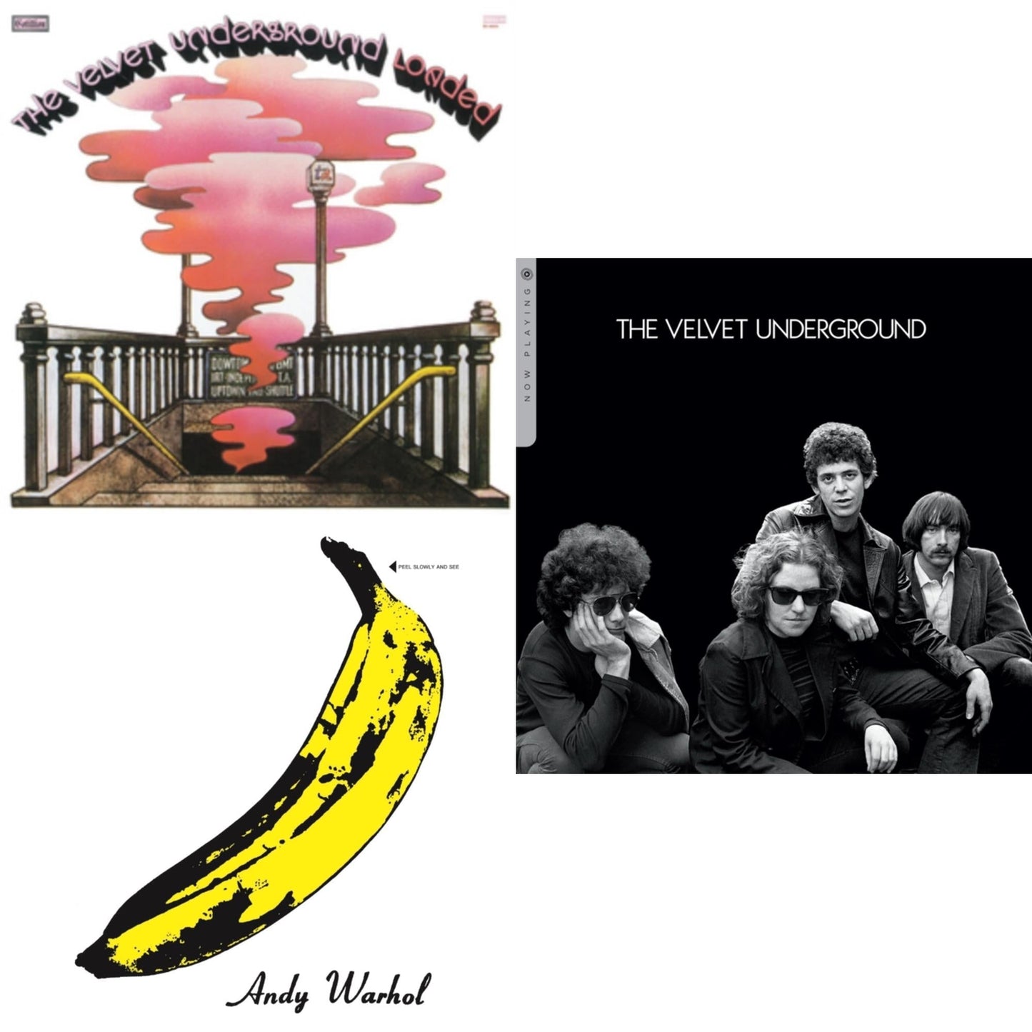 Velvet Underground - Loaded & Velvet Underground & Nico & Now Playing - LP Vinyl Bundle
