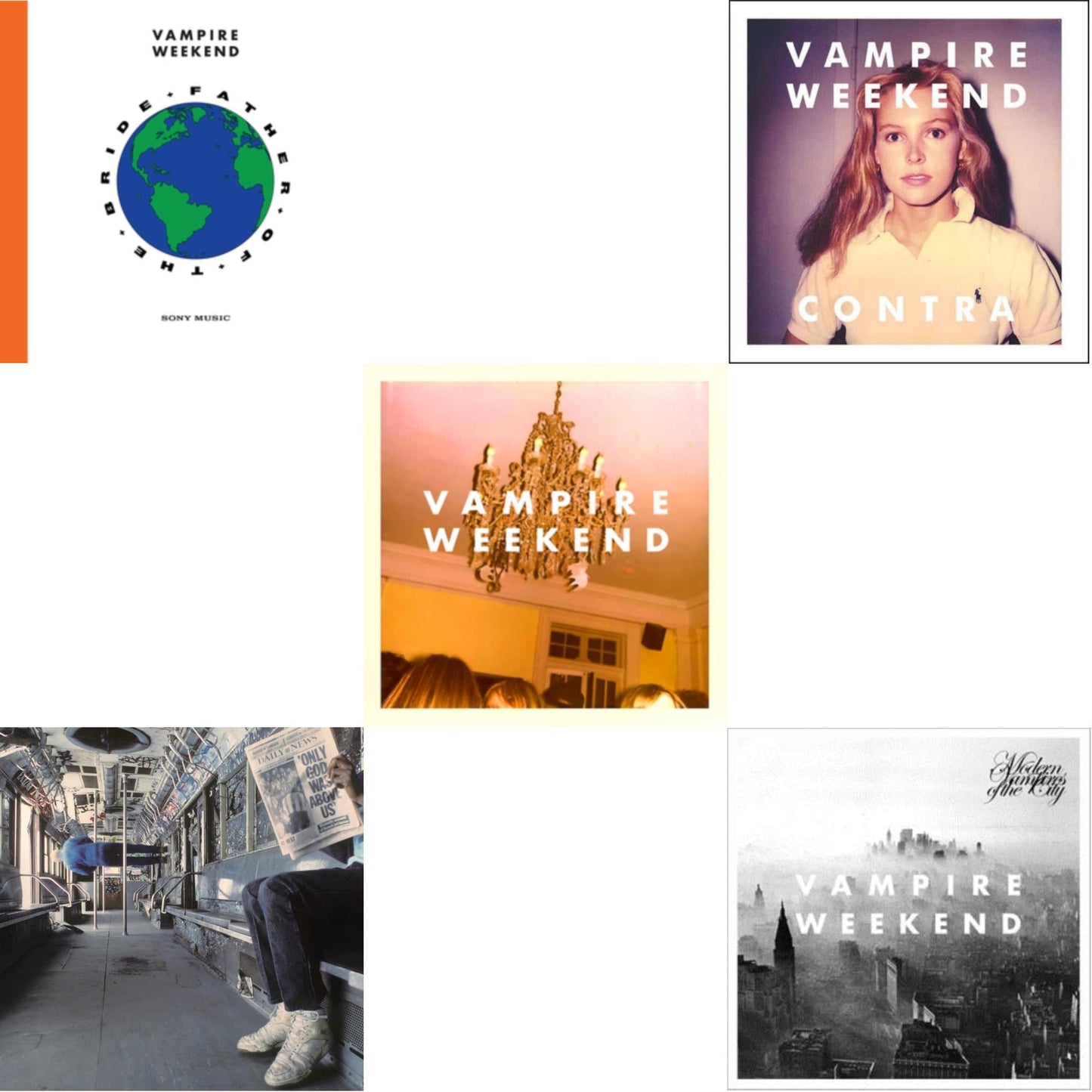 Vampire Weekend - Father Of The Bride (2LP/140G) & Only God Was Above Us (X) (2LP) & Vampire Weekend & Contra & Modern Vampires Of The City
