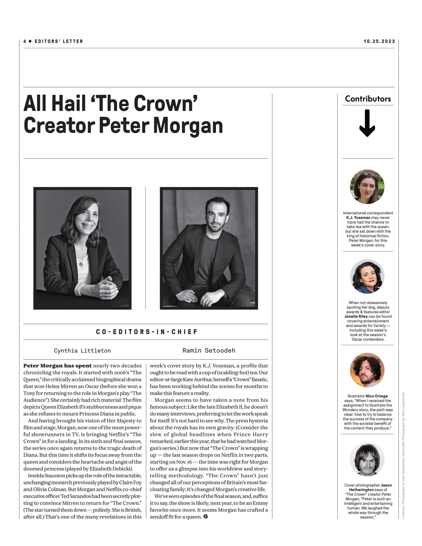 Variety - 23.10.25 Edition: Will Creator Peter Morgan Resign From Portraying Elizabeth II After Final Season Of The Crown?, Amazon's Wondery Binge-Worthy Podcasts, Five Nights At Freddy's & More!
