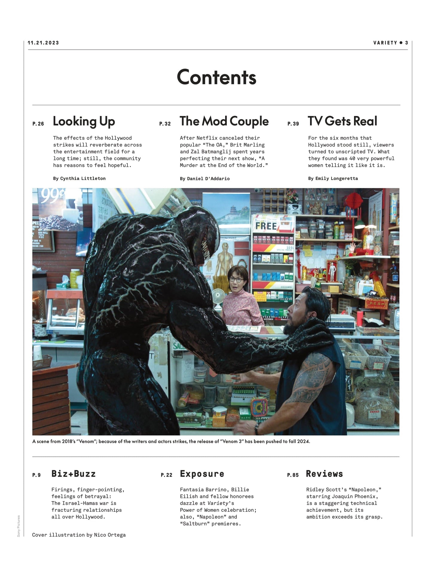 Variety - 23.11.21 Edition: Reborn, After Losing Half A Year To Labor Strife, A Battle-Scarred TV & Film Industry Scrambles To Rise Again