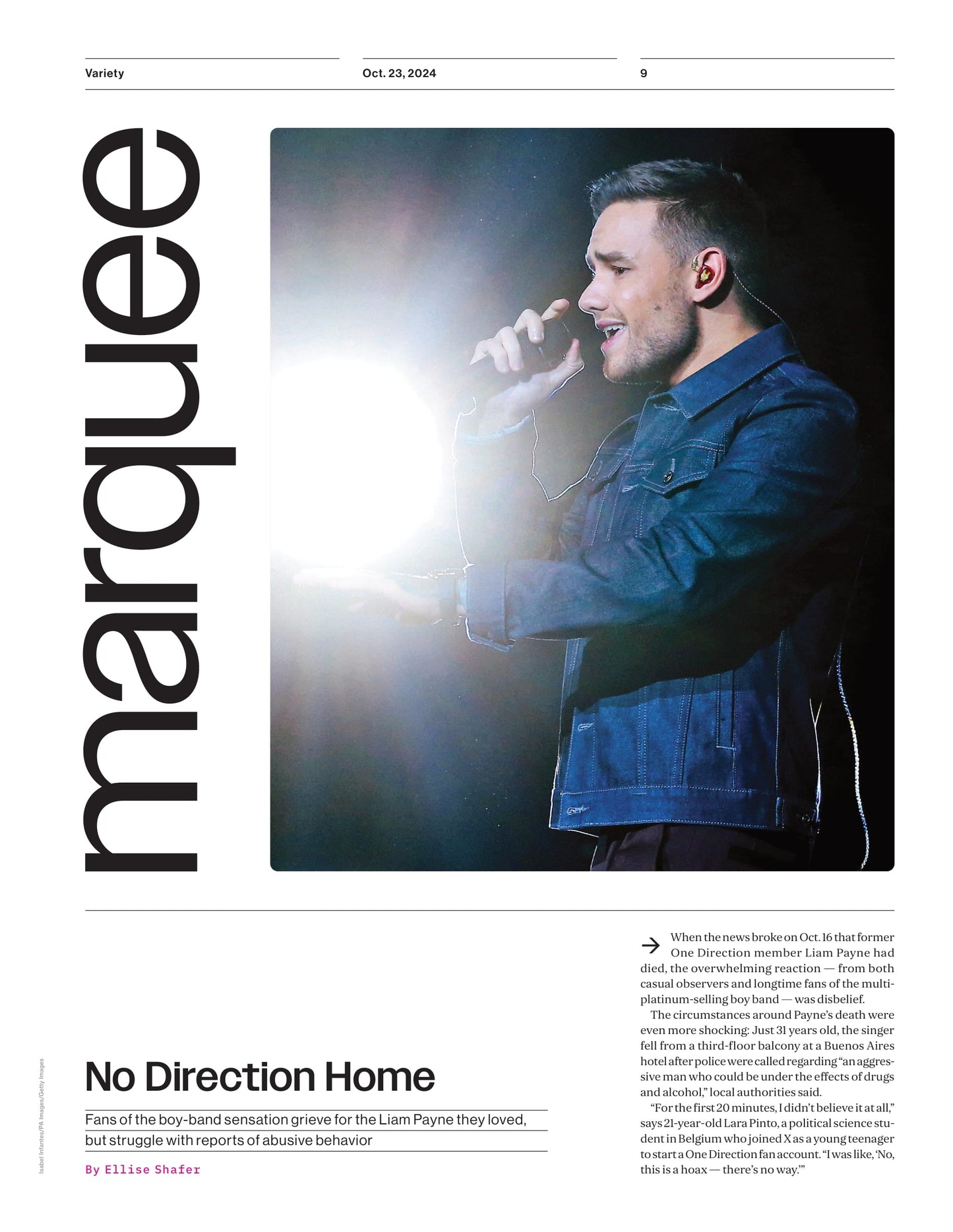 Variety - 24.10.23 Edition: Power Of Women, Zoe Saldaña, Amy Adams, Bela Bajaria, Carol Burnett & 78 Other Trailblazers Making A Difference In The Entertainment Community, Fans Mourn Liam Payne & More