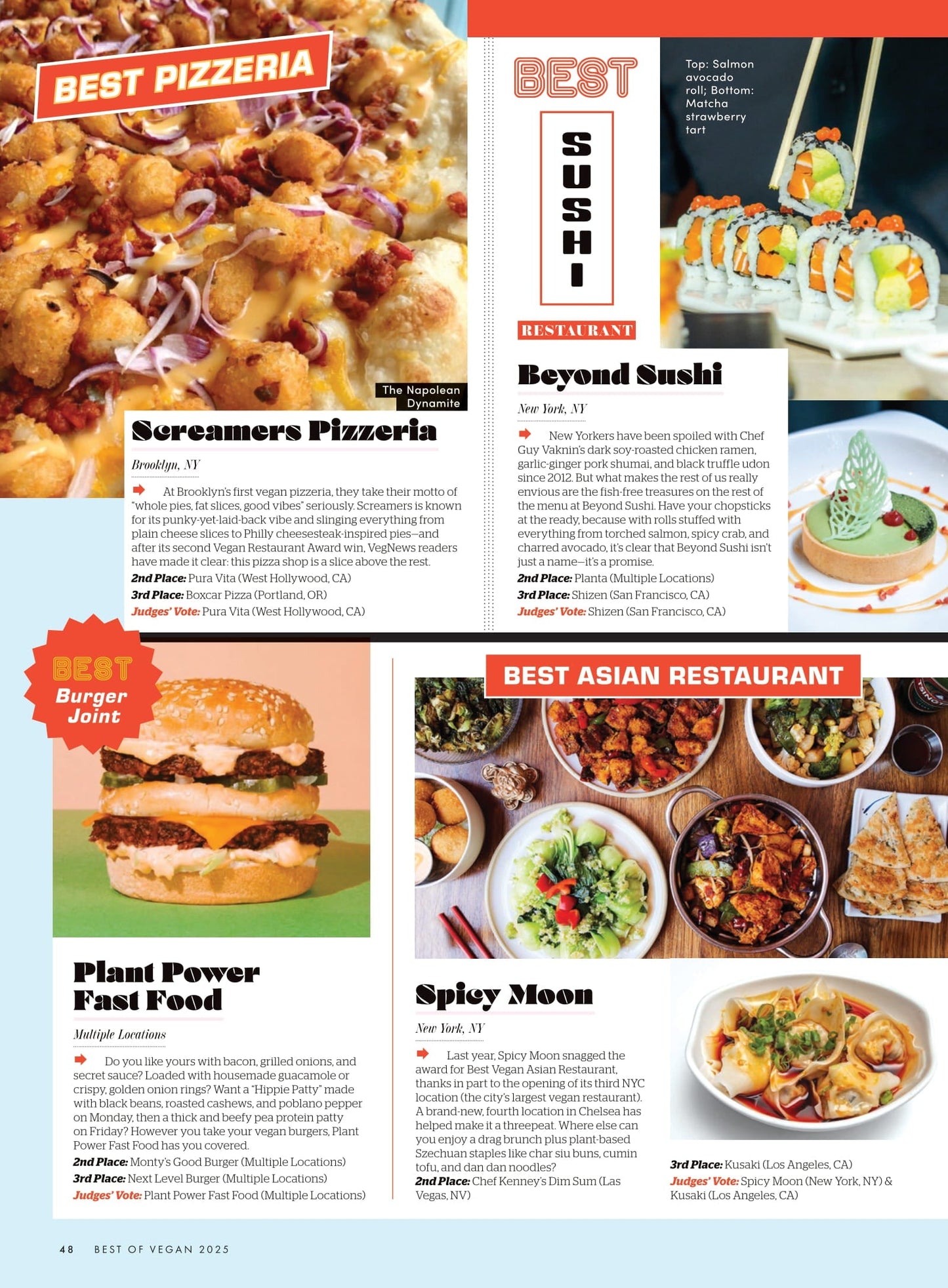 VegNews - Spring 2025: The 2025 Veggie Awards, Michelin Rated Vegan Restaurants, Halle Burns’ Bold Vegan Brunch Ideas, Vegan Travel Spots In Paris, Impossible Foods Pat Brown Interview & More!