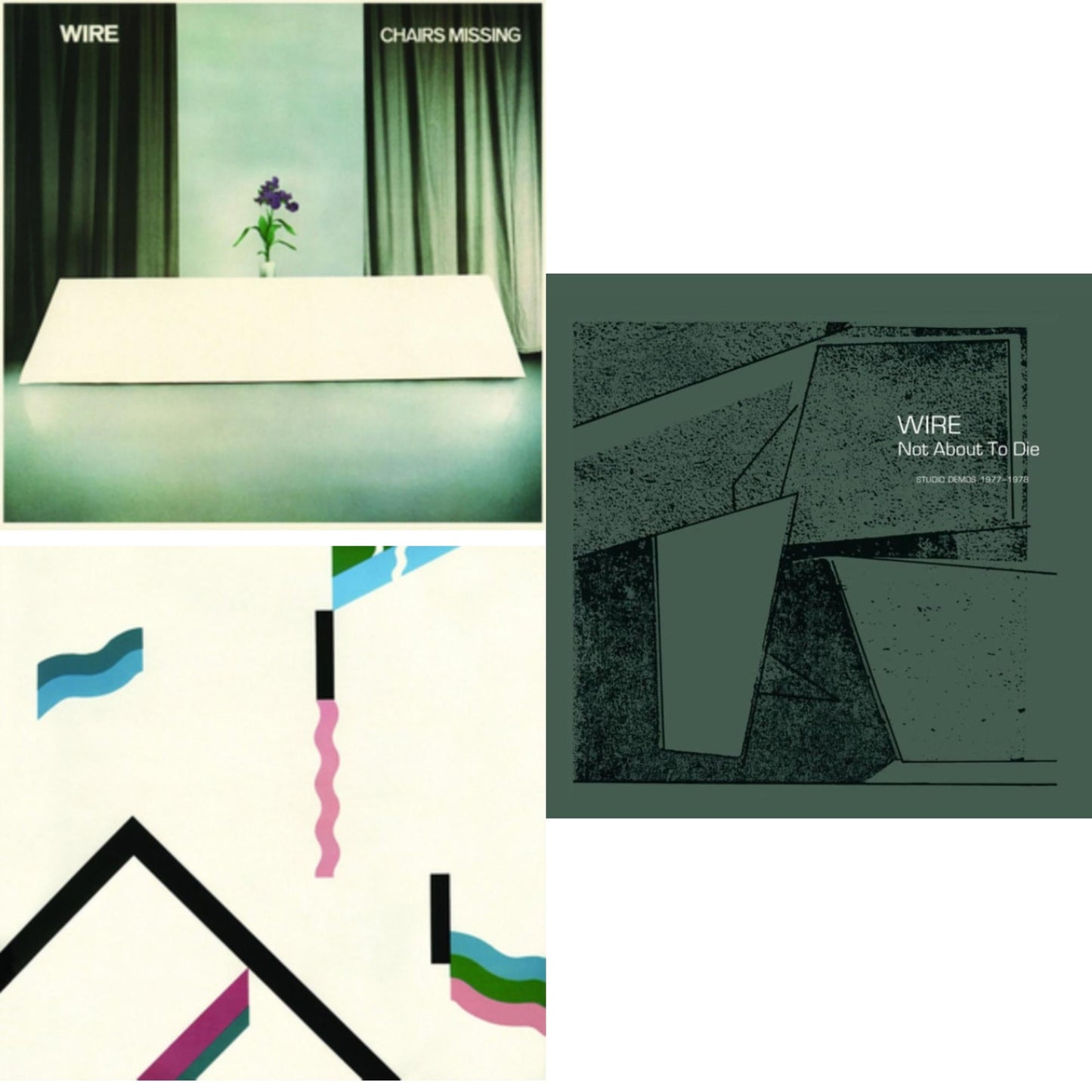 Wire - Chairs Missing (Remastered) & 154 (Remastered) & Not About To Die - LP Vinyl Bundle
