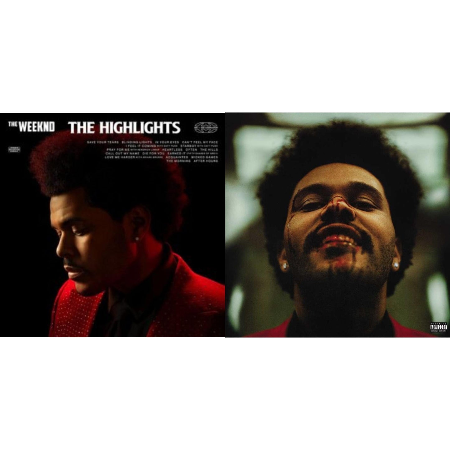 Weeknd - Highlights (2LP) & After Hours (X) (2LP/Clear W/ Red Splatter Vinyl)