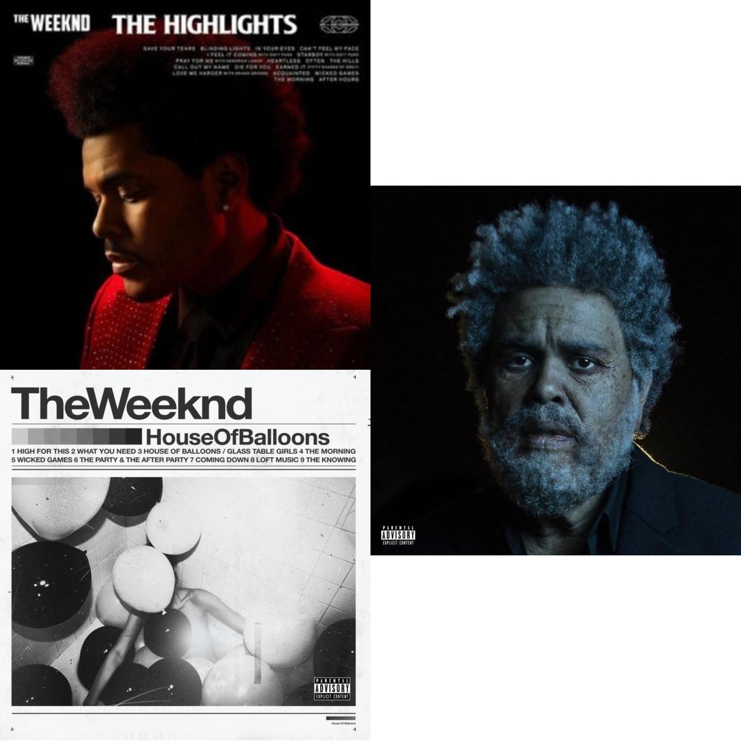 Weeknd - Highlights (2LP) & House Of Balloons (10Th Anniversary) (2LP) & Dawn Fm (X) (2LP)