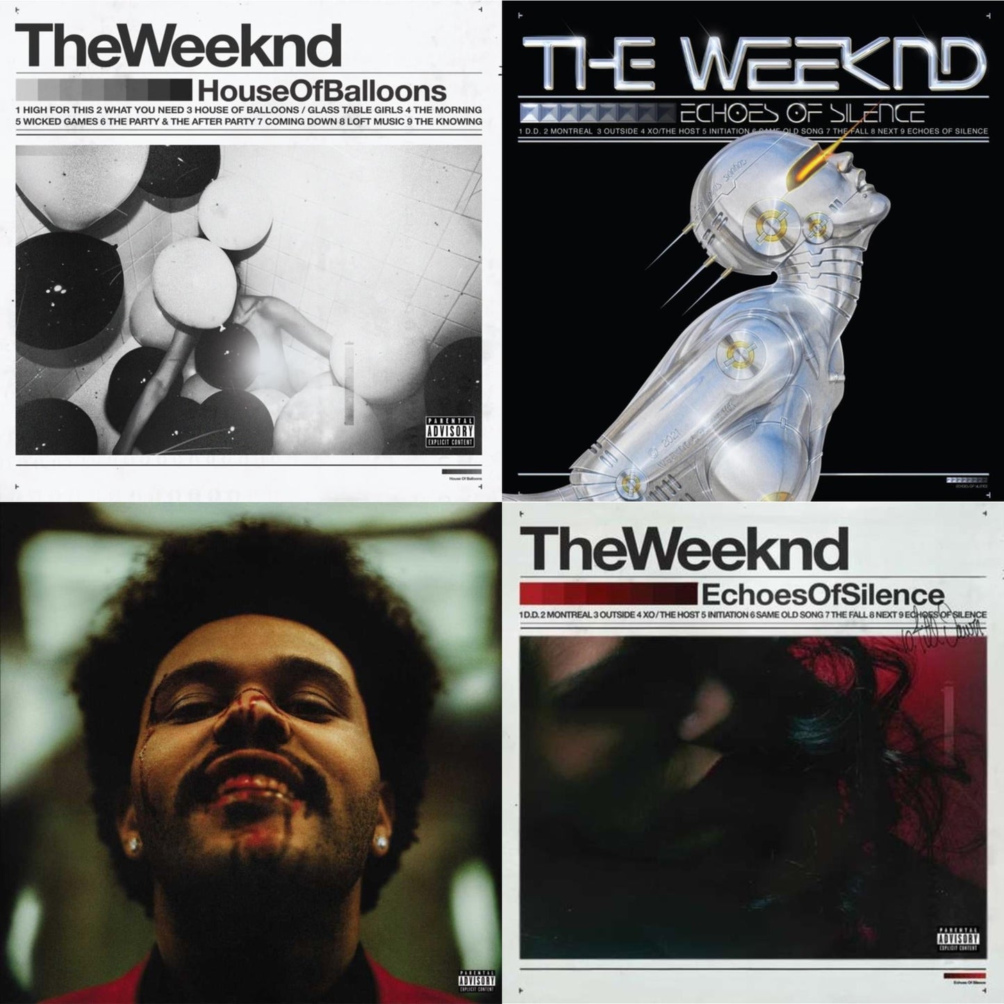 Weeknd - House Of Balloons (10Th Anniversary) (2LP) & Echoes Of Silence (Alternate Cover Vinyl/2LP) & After Hours (X) (2LP) & Echoes Of Silence