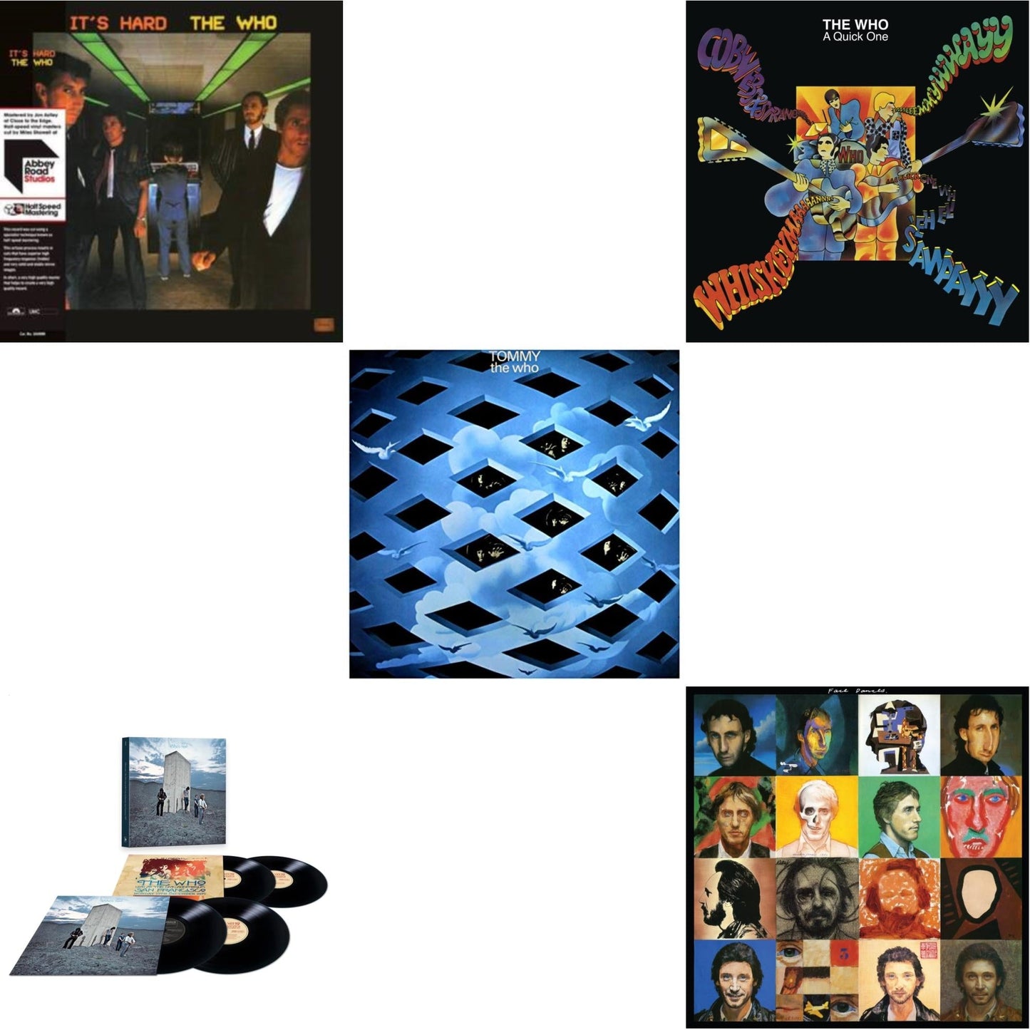 Who - Face Dances (2LP/Color Vinyl) & Quick One (Half-Speed Master) & Who's Next/San Francisco 1971 (4LP) & It's Hard (40Th An/2LP/Orange & Yellow Vinyl/Half-Speed)(Rsd) & Tommy