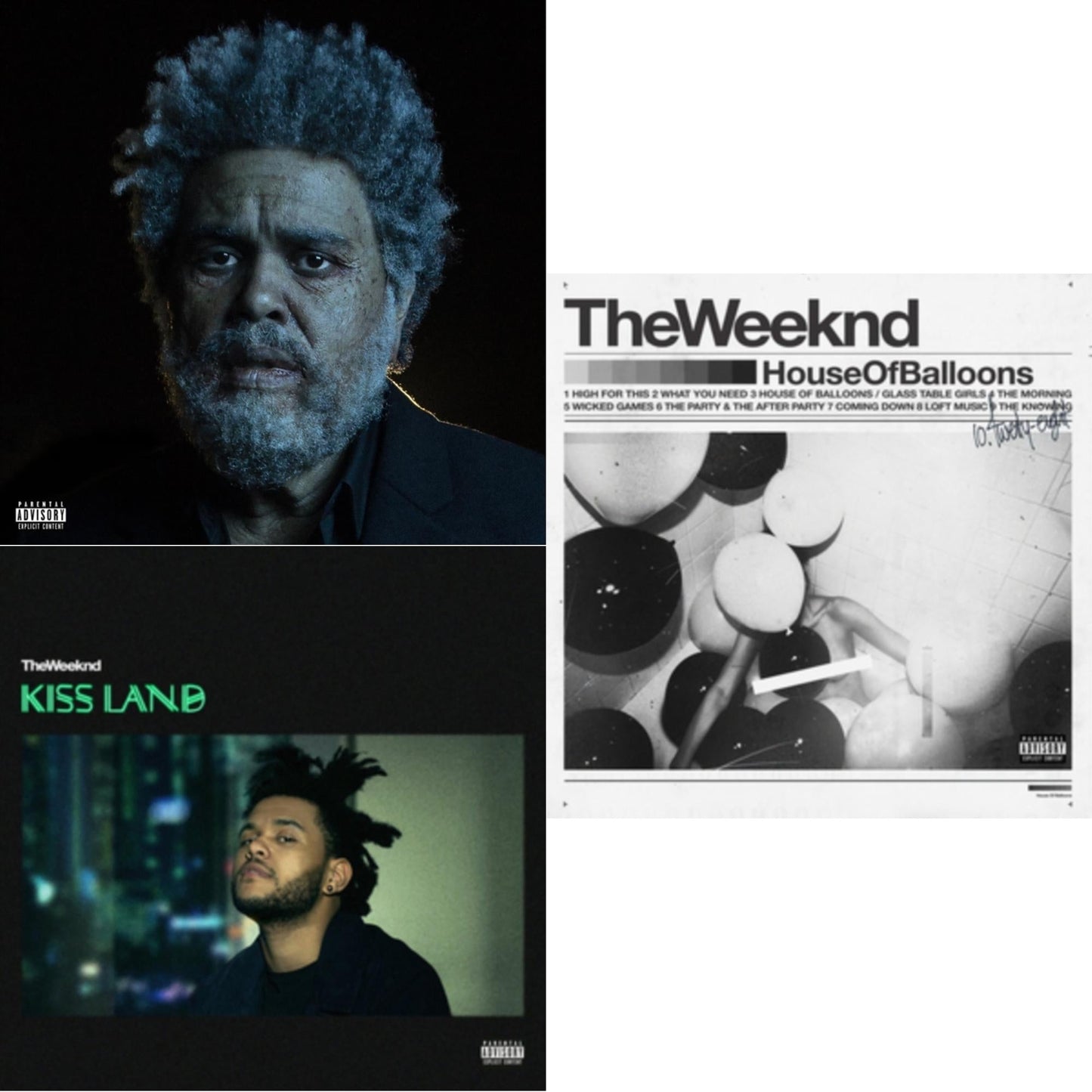 Weeknd - Dawn Fm (X) (2LP) & Kiss Land (2LP) & House Of Balloons (X)
