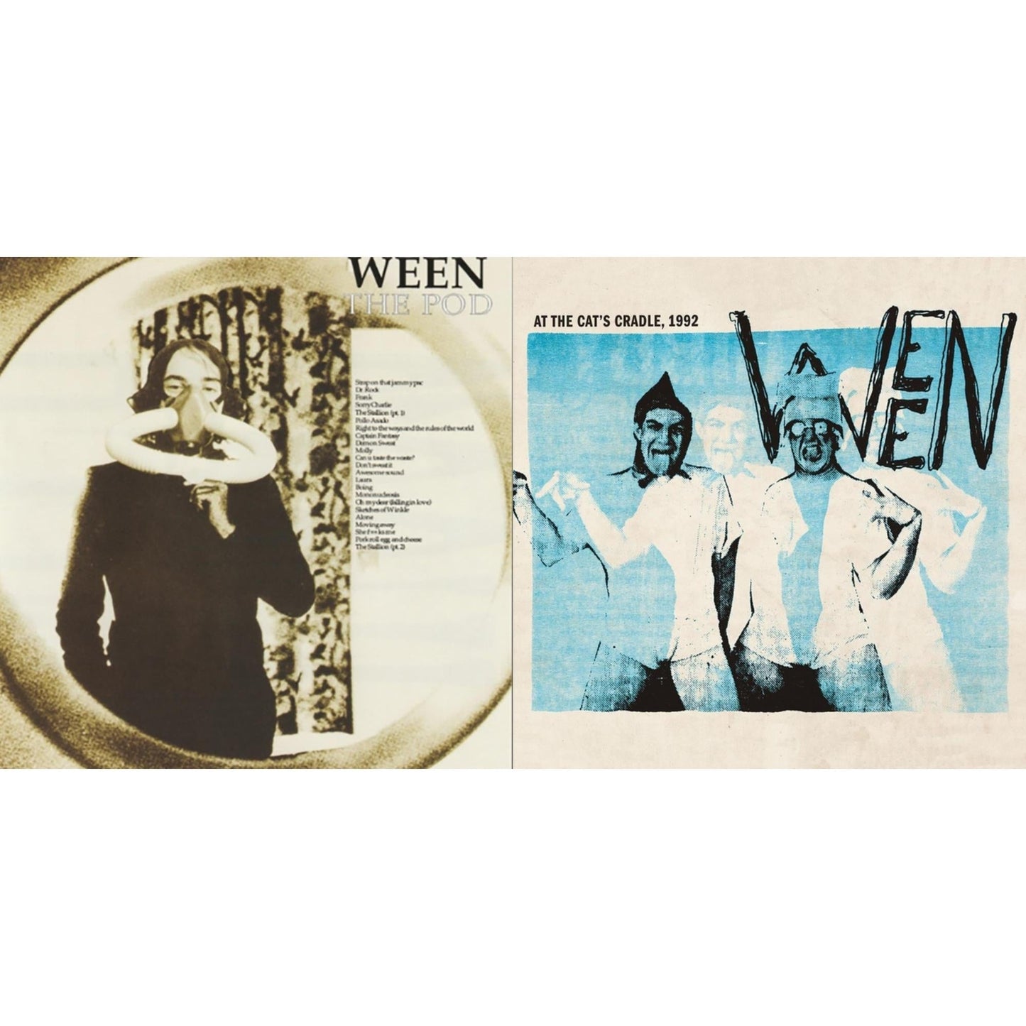 Ween - At The Cat's Cradle, 1992 (Milky Clear Vinyl/2LP) & Pod (Fuscus (Brown & Cream Vinyl) Edition) (2LP)