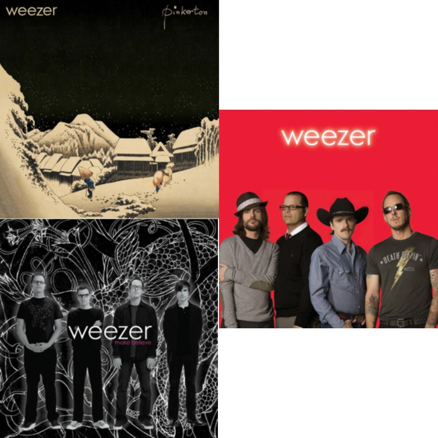 Weezer - Pinkerton & Make Believe & Weezer (Red Album) - LP Vinyl Bundle