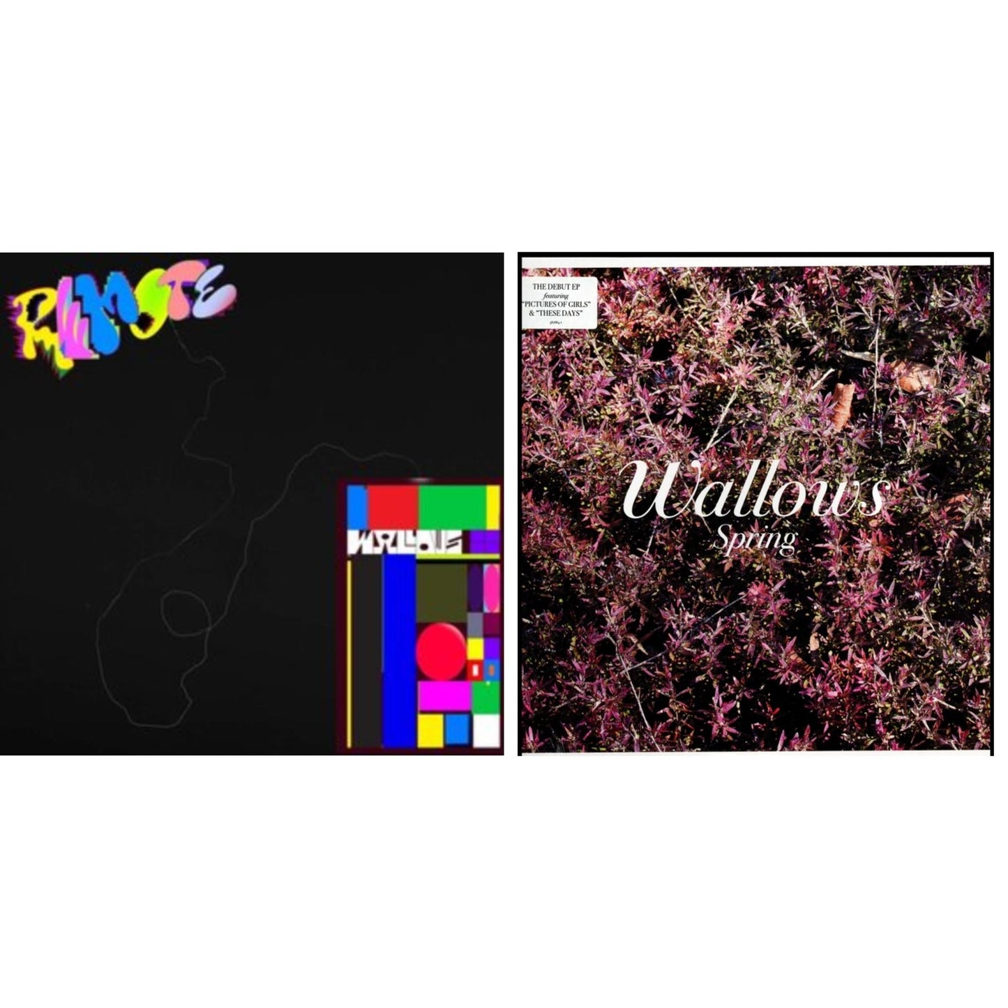 Wallows - Remote (Pink LP Vinyl/Etched B-Side) & Spring Ep (X) (Pink & Green LP Vinyl)