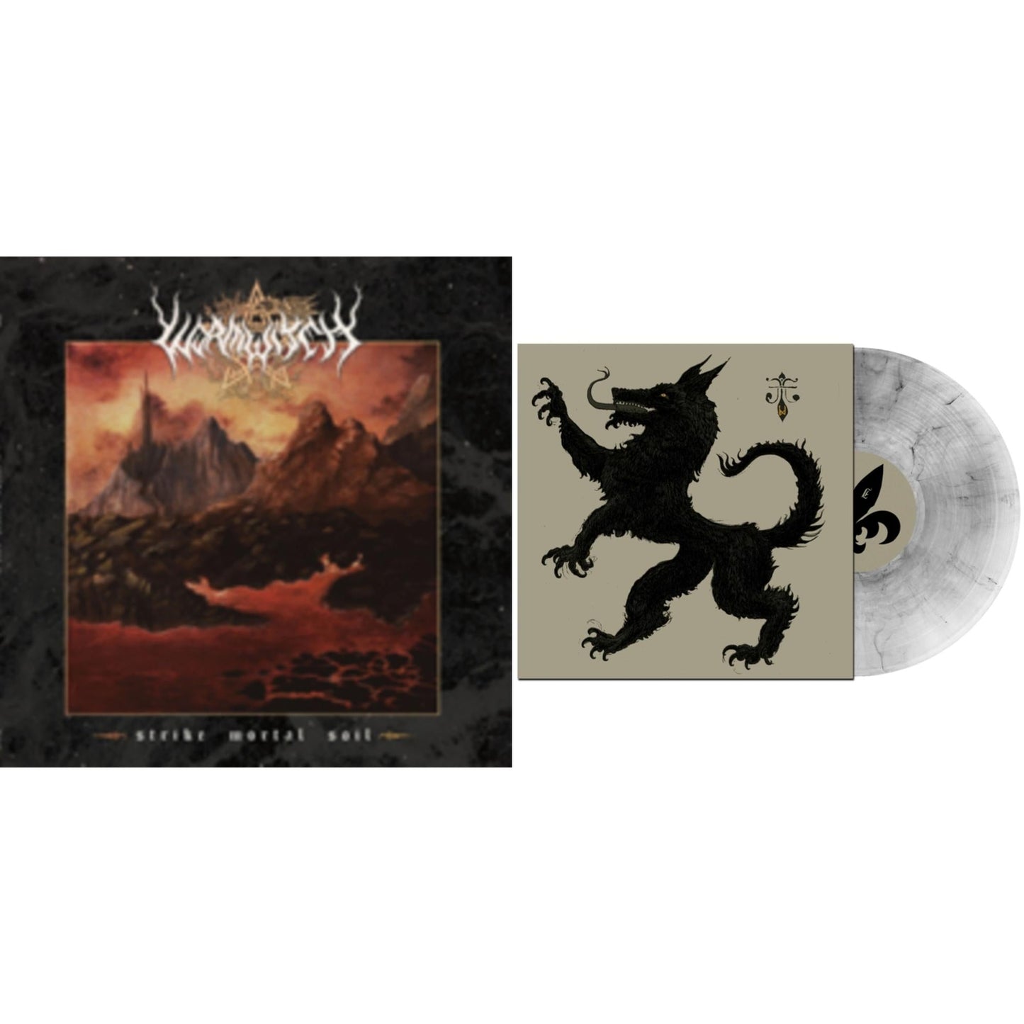 Wormwitch - Wolf Hex (Clear W/ Black Swirl LP Vinyl) & Strike Mortal Soil (Red Wine LP Vinyl)