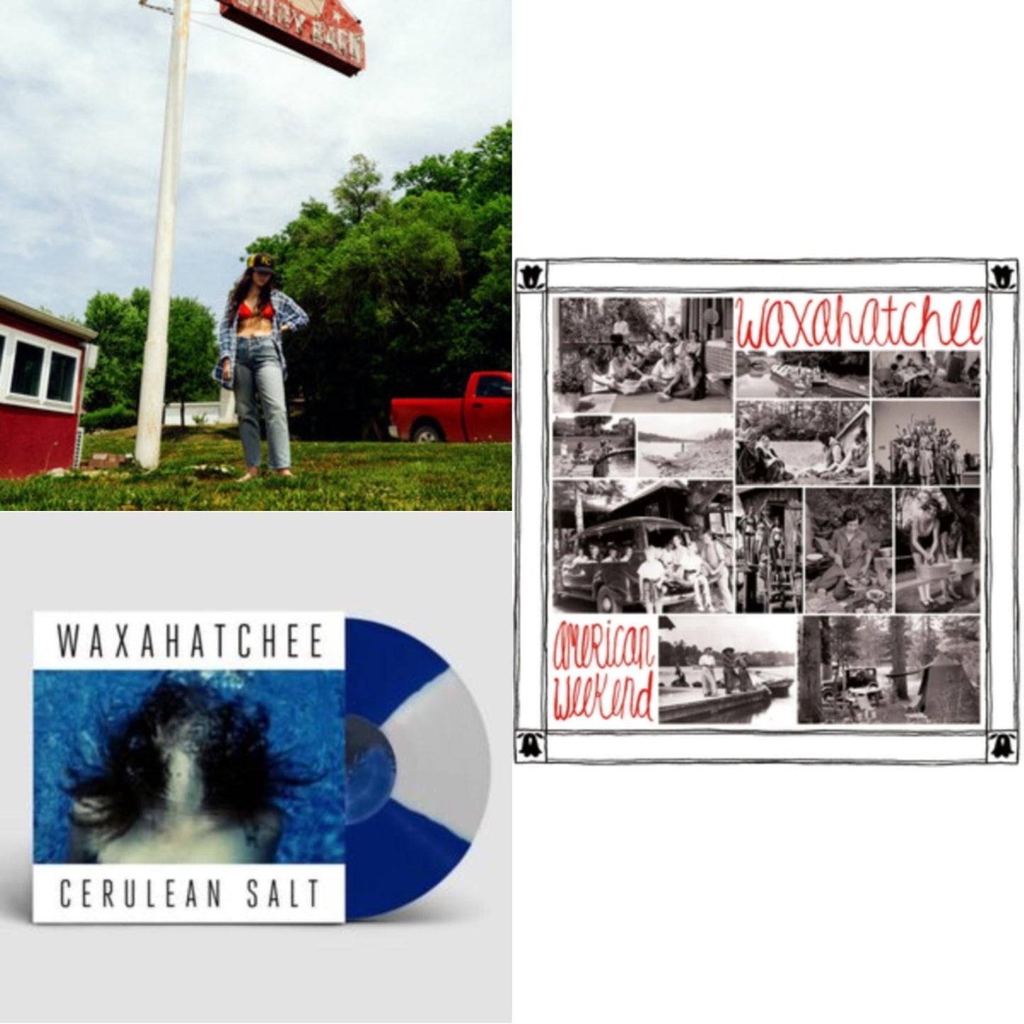 Waxahatchee - Tigers Blood & Cerulean Salt (Blue & Whte Quad LP Vinyl) & American Weekend (Black & Red Quad LP Vinyl)