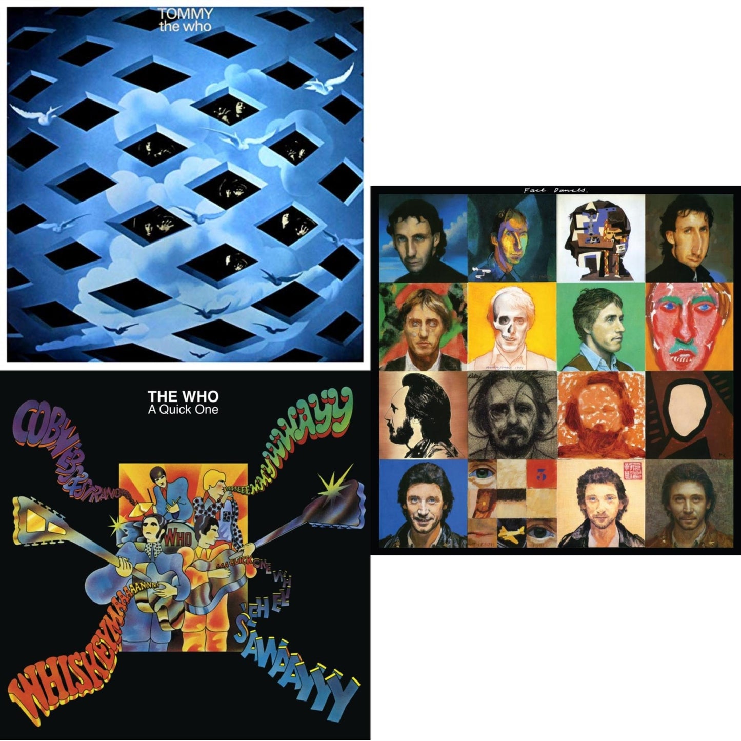 Who - Face Dances (2LP/Color Vinyl) & Quick One (Half-Speed Master) & Tommy
