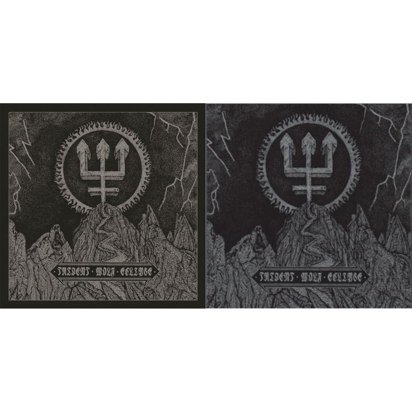 Watain - Trident Wolf Eclipse (CD/Silver LP Vinyl/7Inch) & Trident Wolf Eclipse (Silver/White Marble LP Vinyl)