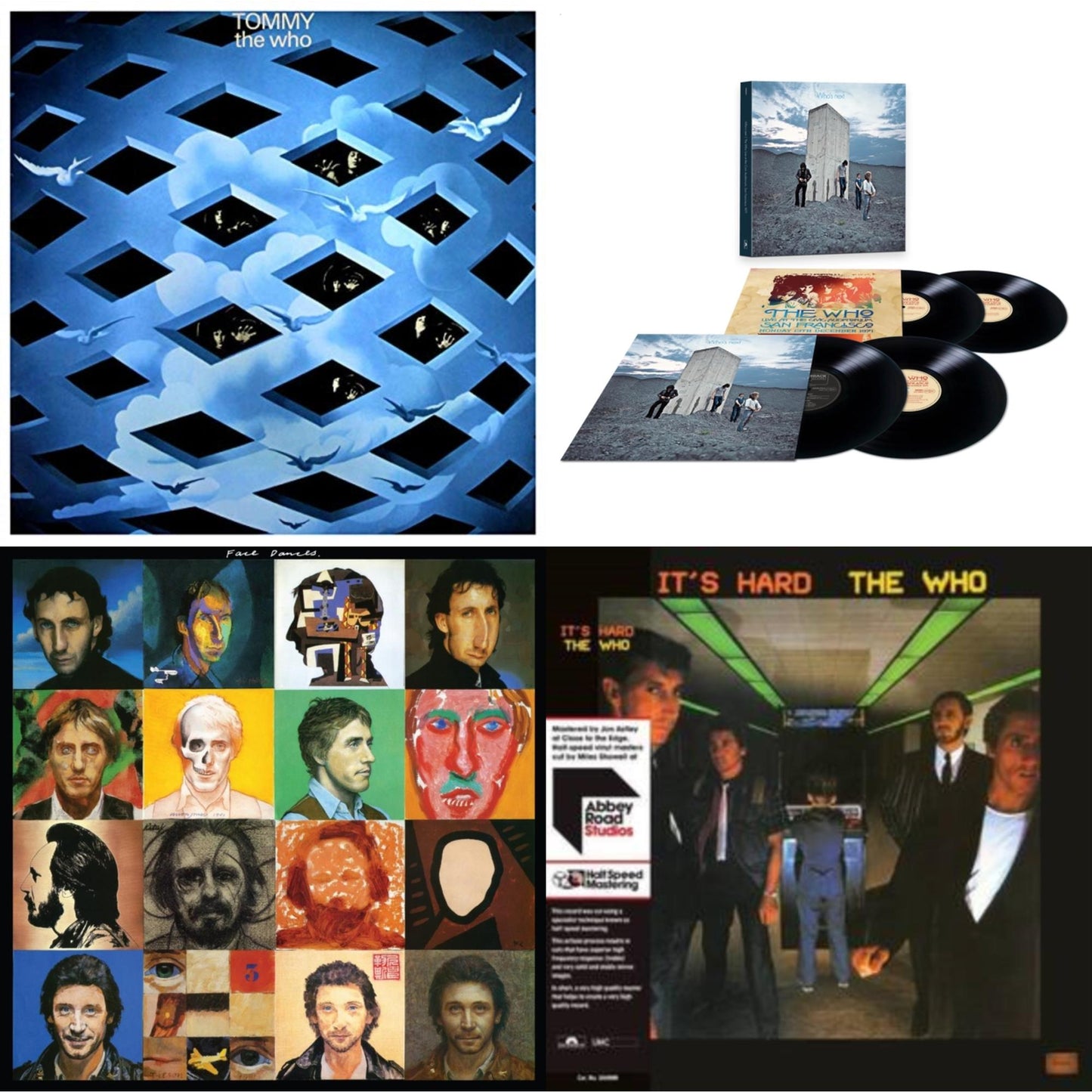 Who - Face Dances (2LP/Color Vinyl) & Who's Next/San Francisco 1971 (4LP) & It's Hard (40Th An/2LP/Orange & Yellow Vinyl/Half-Speed)(Rsd) & Tommy