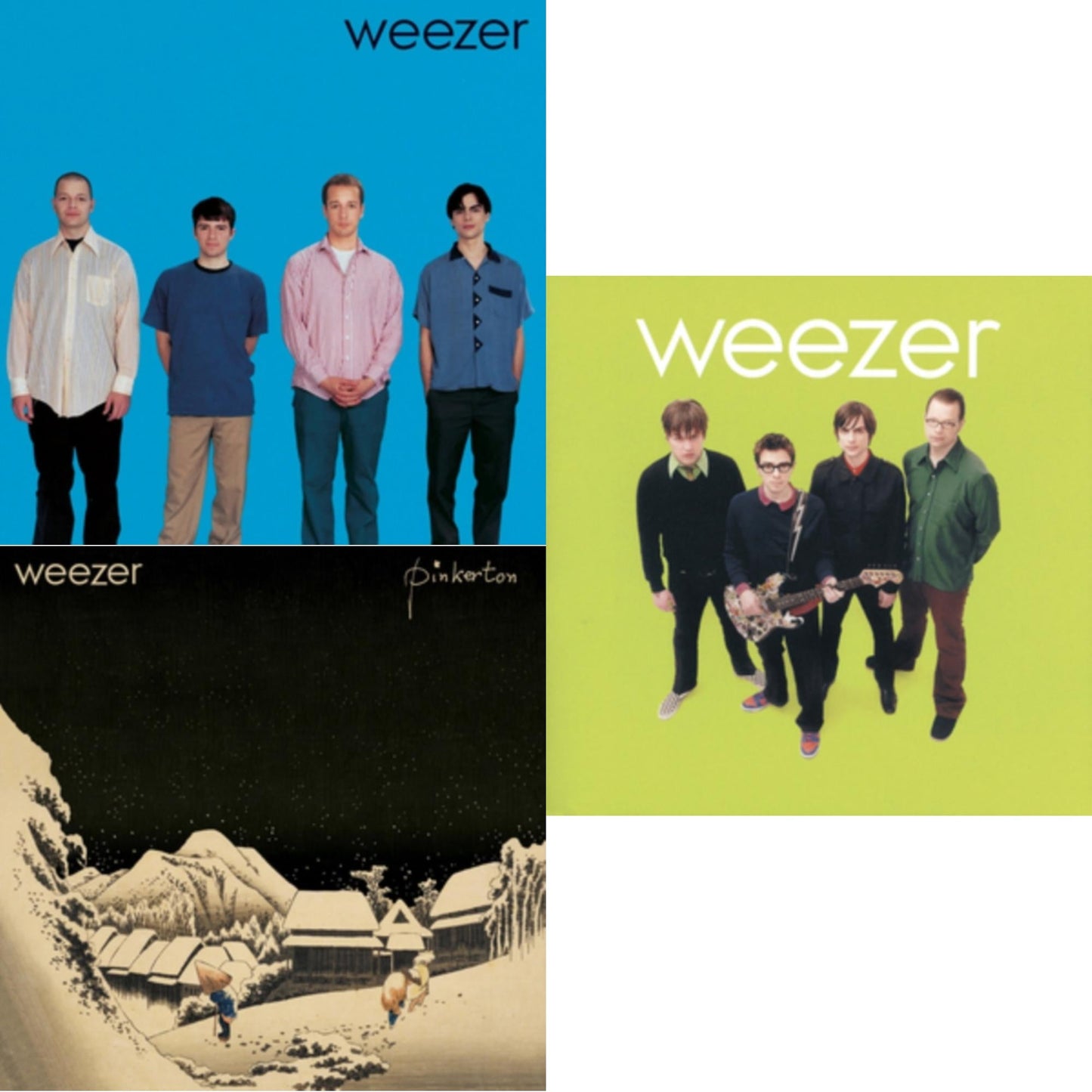 Weezer - Weezer (Blue Album) & Pinkerton & Weezer (Green Album) - LP Vinyl Bundle
