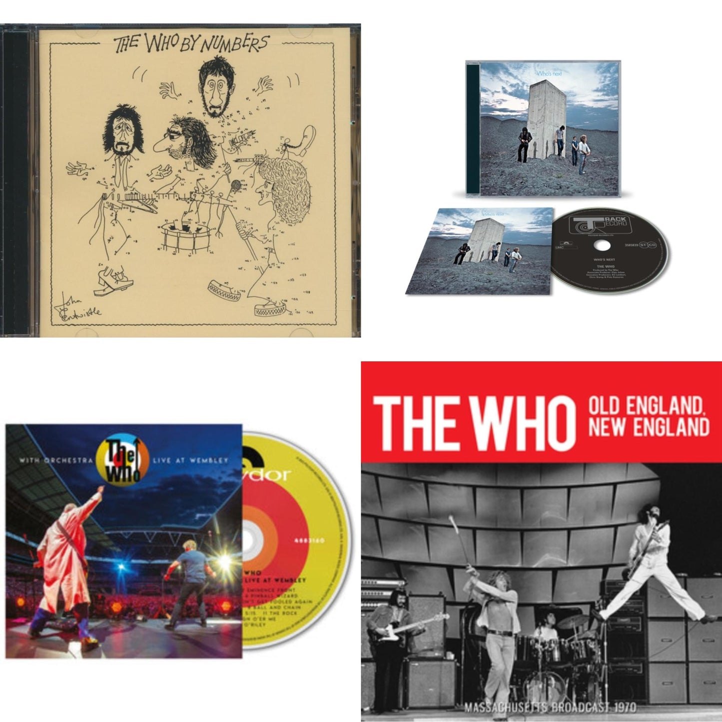 Who - Who By Numbers & Who's Next (Remastered Original Album) & Who With Orchestra & Old England, New England - CD Bundle