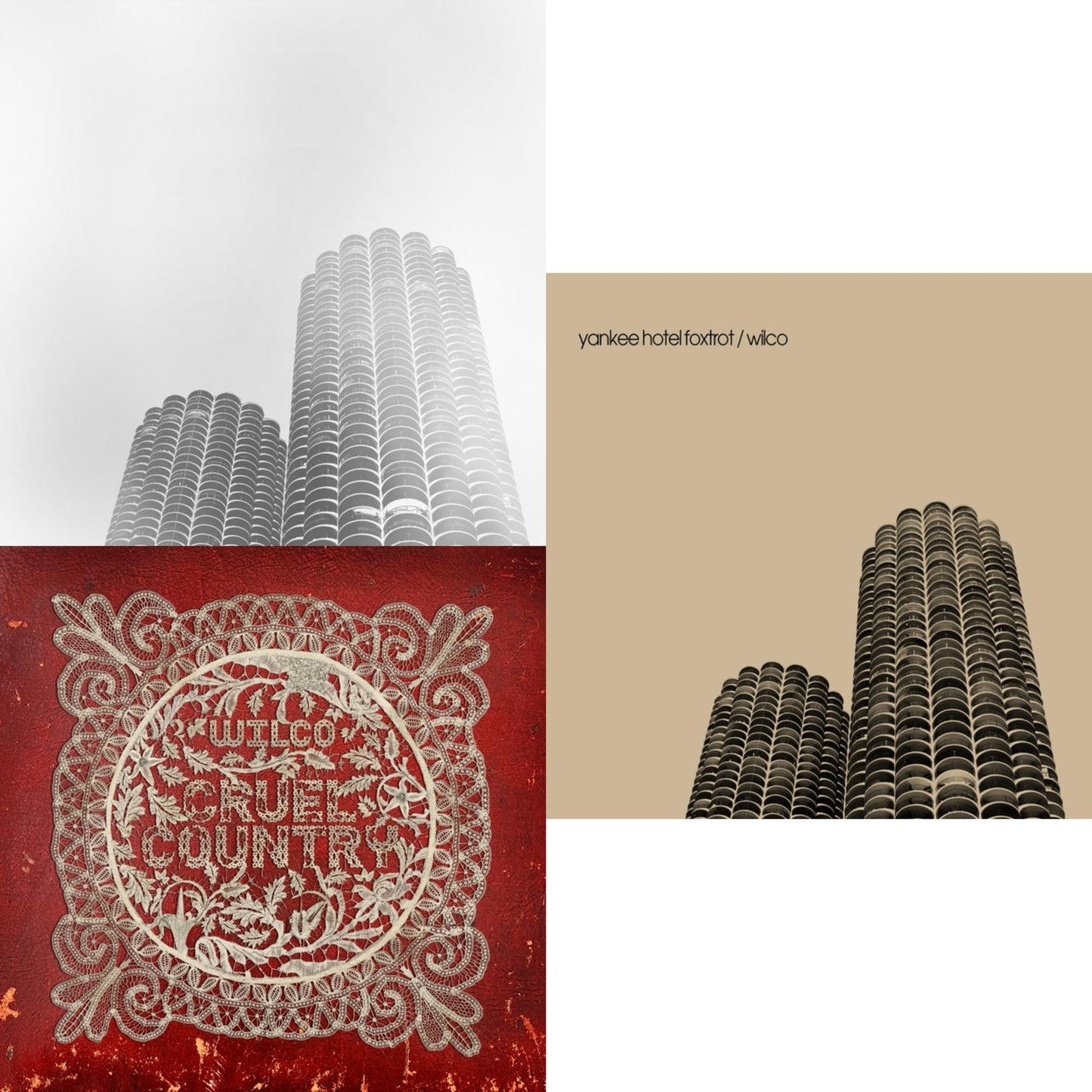 Wilco - Cruel Country (2LP) & Yankee Hotel Foxtrot (2022 Remaster/Creamy White Vinyl/2LP) (I) & Yankee Hotel Foxtrot (Super Deluxe/7LP)
