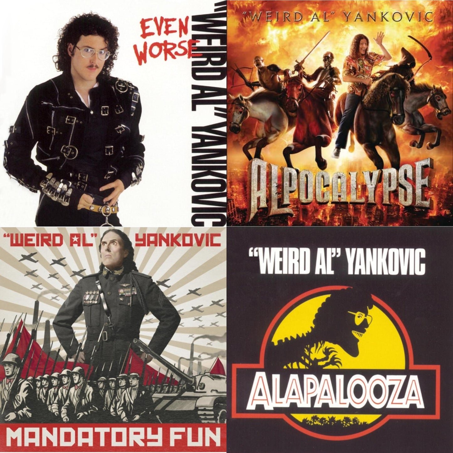 Weird Al Yankovic - Even Worse & Alpocalypse & Mandatory Fun & Alapalooza - CD Bundle