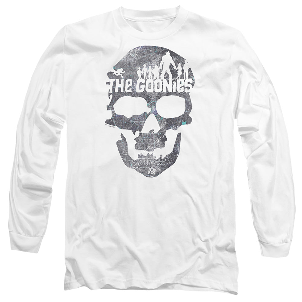 The Goonies Skull 2 Mens Long Sleeve Shirt White