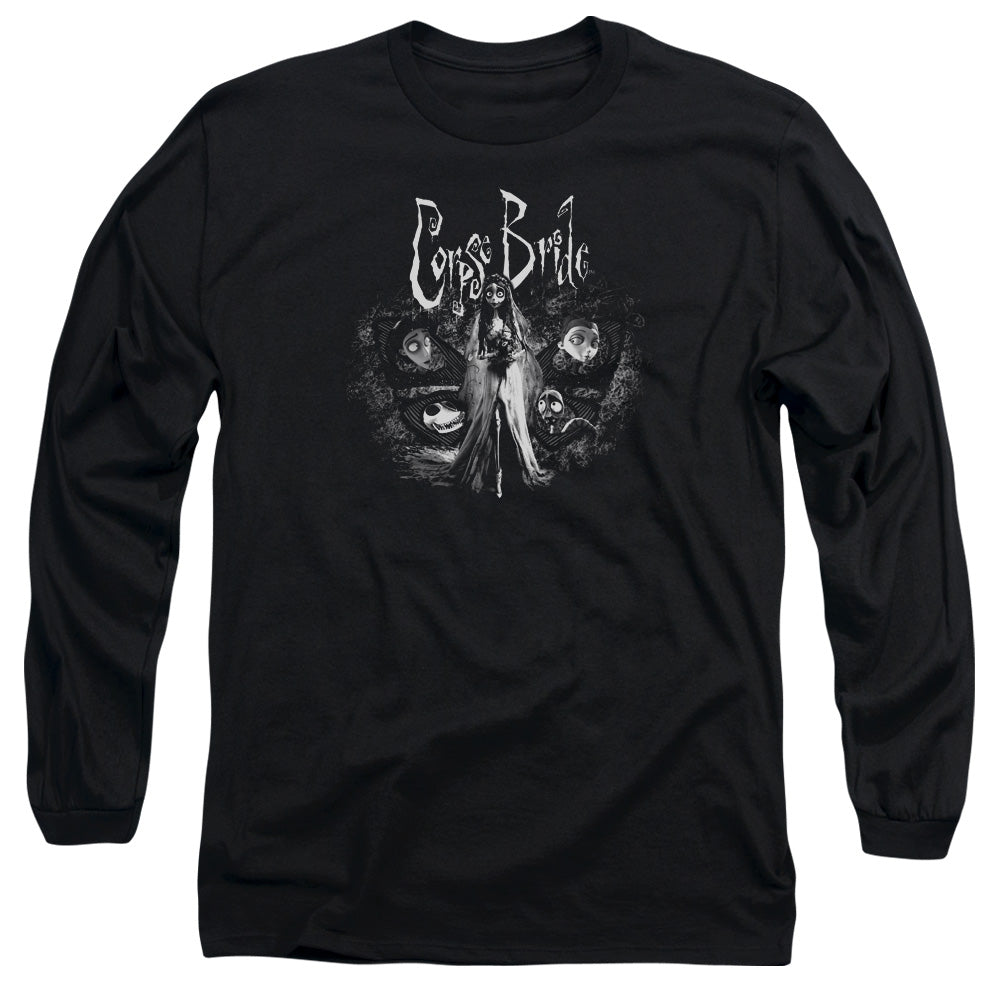 Corpse Bride Bride To Be Mens Long Sleeve Shirt Black Officially Licensed Officially Licensed