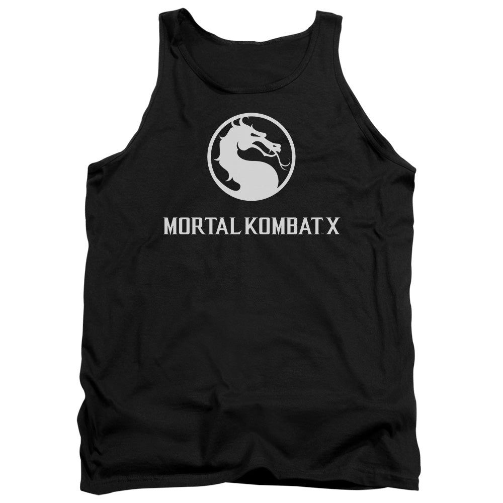 Mortal Kombat X Dragon Logo Mens Tank Top Shirt Black Officially Licensed