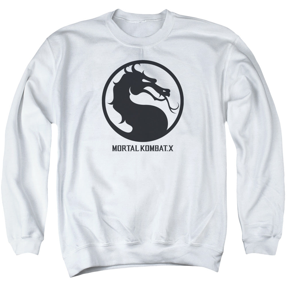 Mortal Kombat X Seal Mens Crewneck Sweatshirt White Officially Licensed