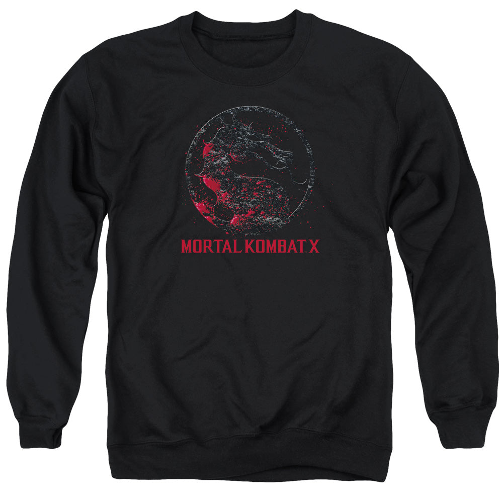 Mortal Kombat X Bloody Seal Mens Crewneck Sweatshirt Black Officially Licensed