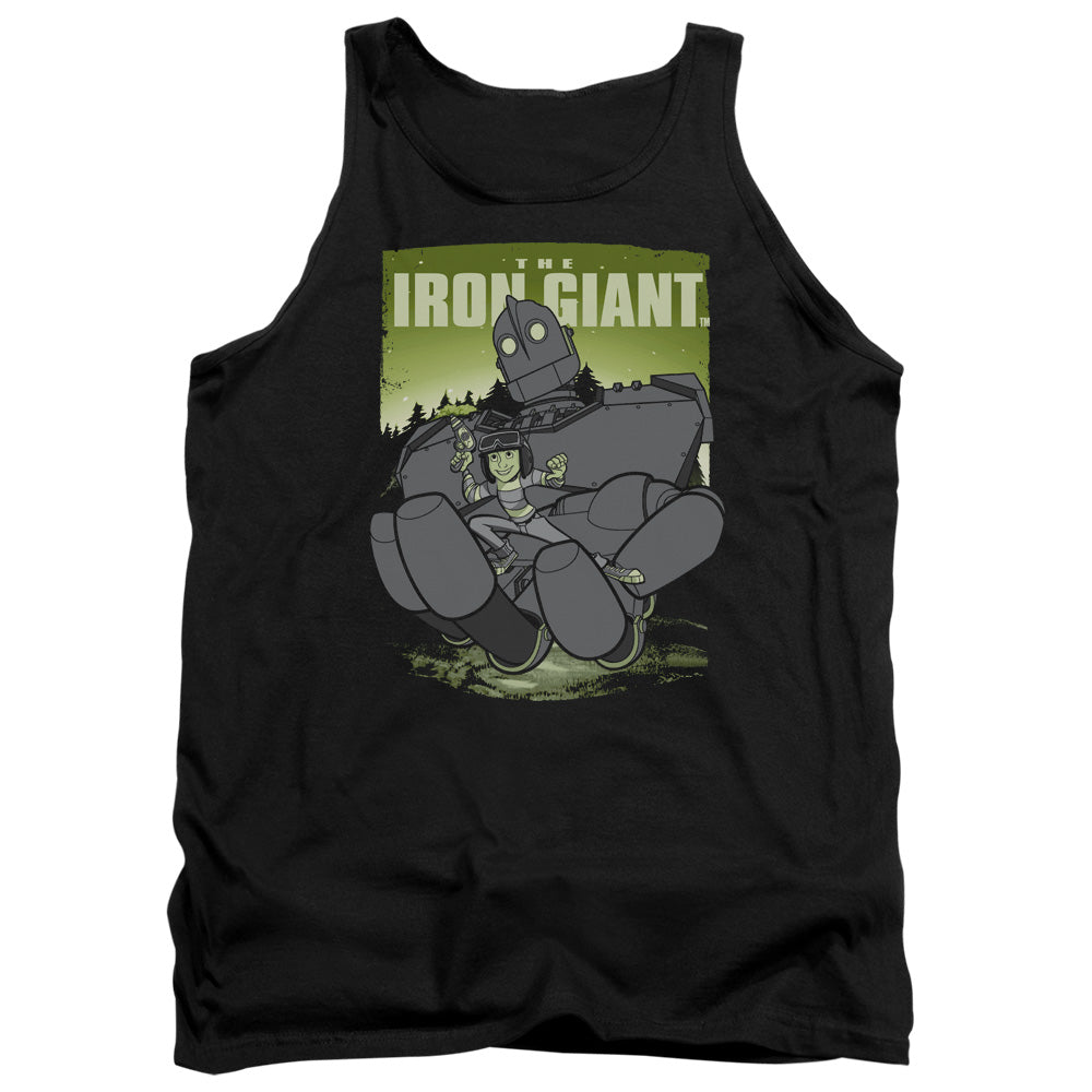 Iron Giant Helping Hand Mens Tank Top Shirt Black Officially Licensed