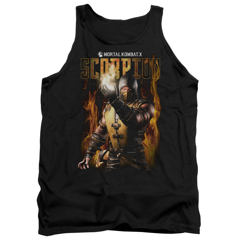 Mortal Kombat Scorpion Mens Tank Top Shirt Black Officially Licensed