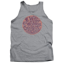Load image into Gallery viewer, Willy Wonka And The Chocolate Factory Circle Logo Mens Tank Top Shirt Athletic Heather
