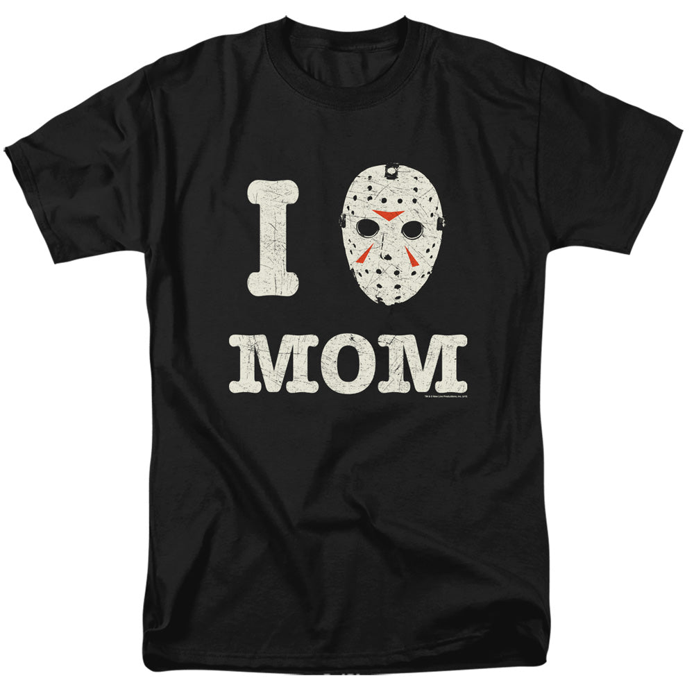 Friday The 13Th Mommas Boy Mens T Shirt Black