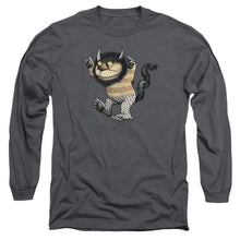 Load image into Gallery viewer, Where The Wild Things Are Carol Mens Long Sleeve Shirt Charcoal