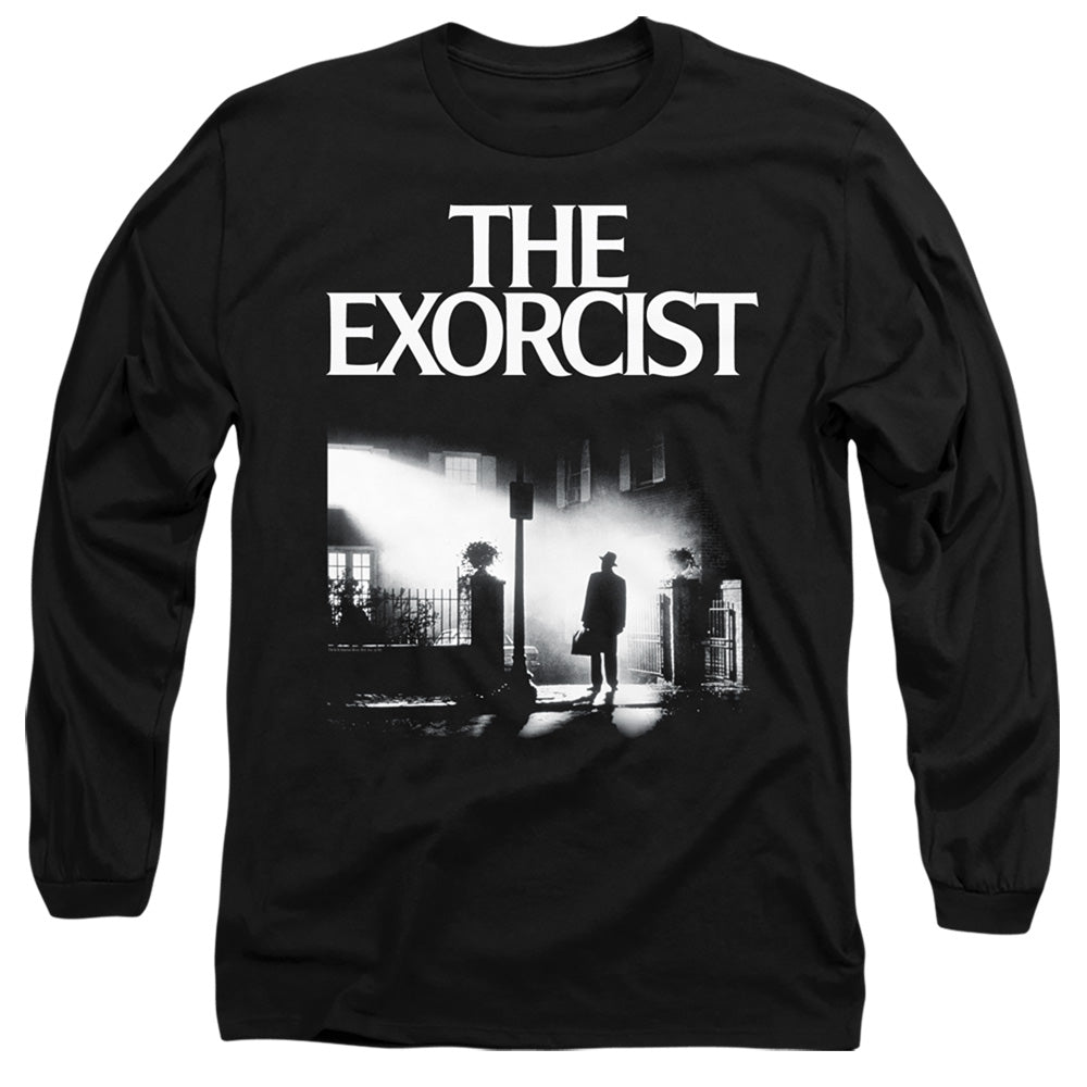 The Exorcist Poster Mens Long Sleeve Shirt Black Officially Licensed