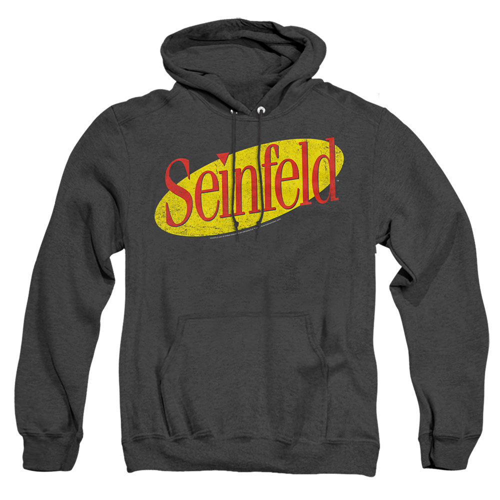 Seinfeld Seinfeld Logo Heather Mens Hoodie Black Officially Licensed