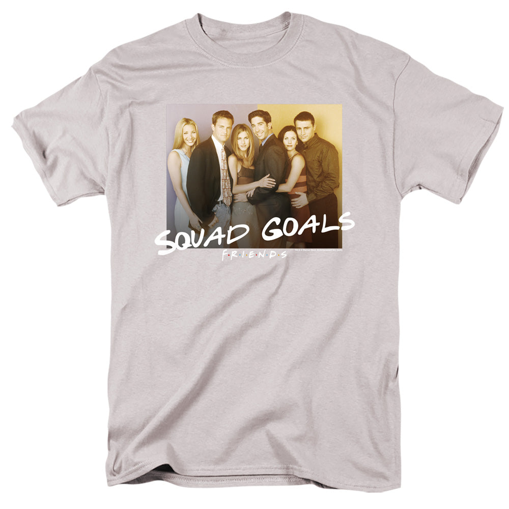 Friends Squad Goals Mens T Shirt Silver
