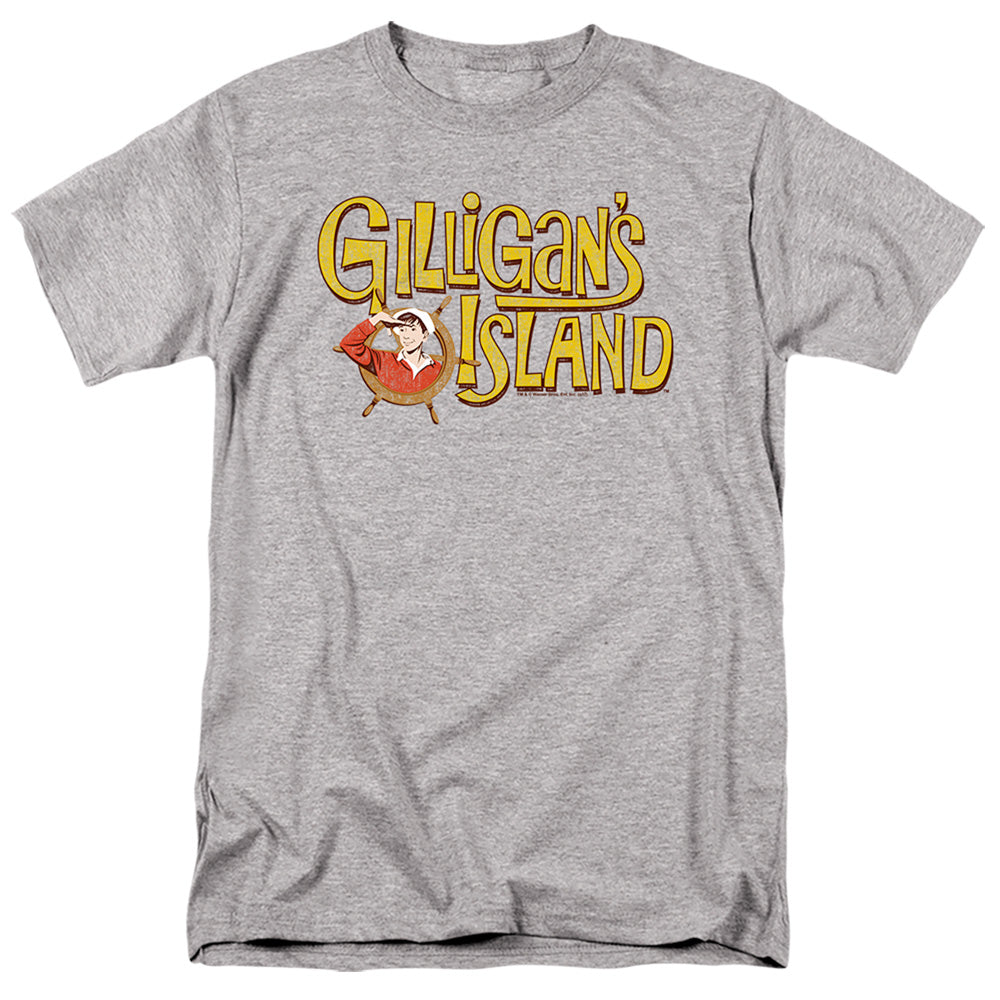 Gilligans Island Gilligans Logo Mens T Shirt Athletic Heather