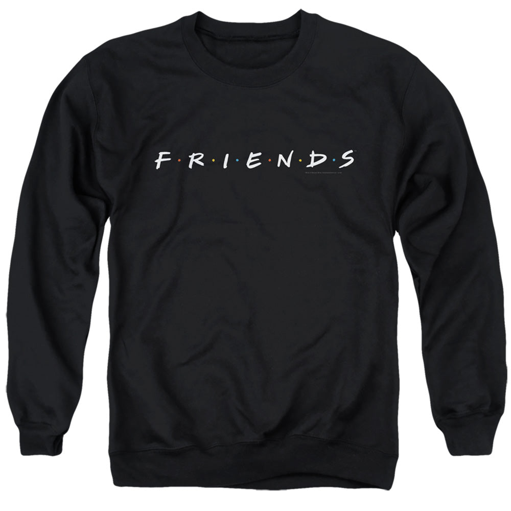 Friends Logo Mens Crewneck Sweatshirt Black